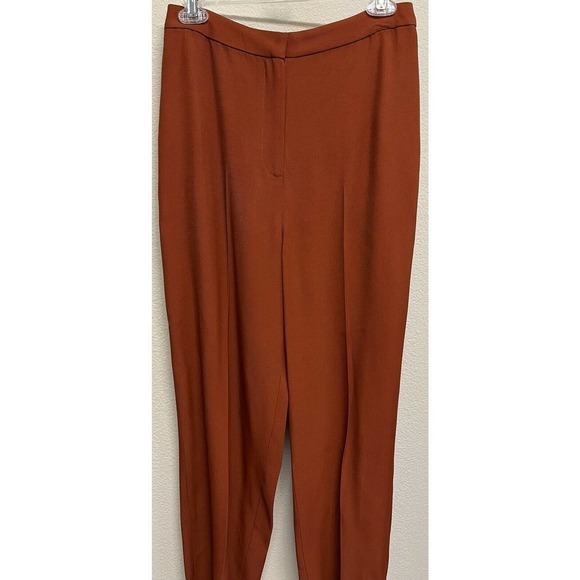 AMUR Hattie Twill High Rise Tailored Pants Size 0 Copper NEW - Picture 5 of 12